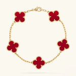 Clover Armband Rot