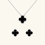 KLEEBLATT | Silber Schwarz 2-Bundle