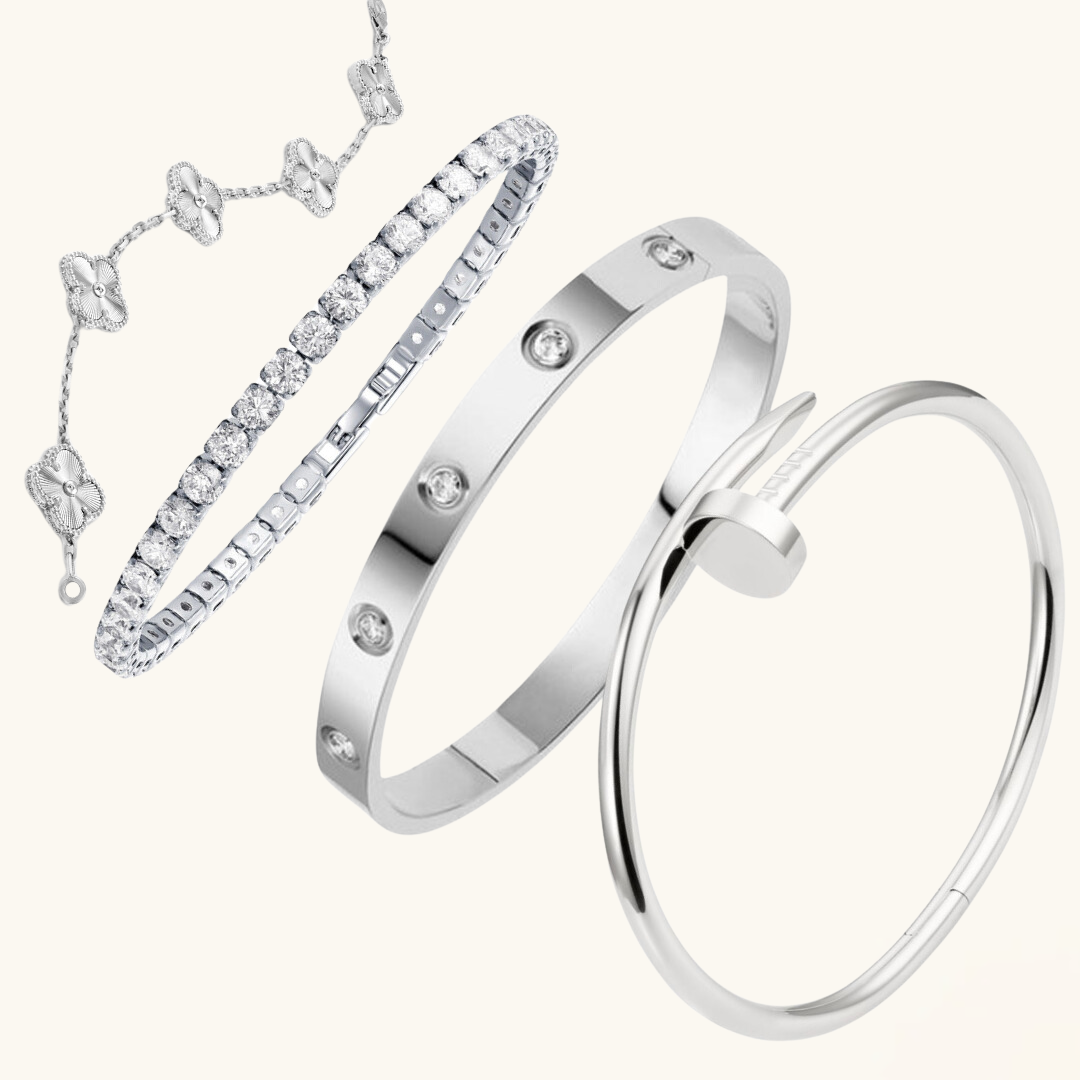 4-teilige Armband-Set "Silvio"