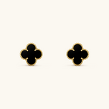 Clover Ohrringe Schwarz