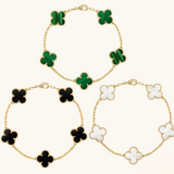 3-teilige Kleeblatt-Armband-Set