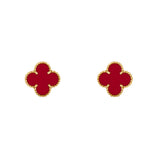 KLEEBLATT | Rote Ohrringe