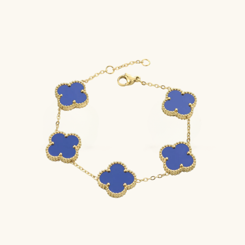 Clover Armband Blau