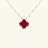 KLEEBLATT | Rote Halskette