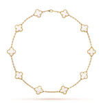 KLEEBLATT | 10 Motive Weißes Halsband