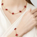 KLEEBLATT | Rotes Armband