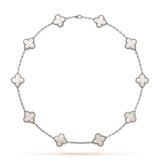 KLEEBLATT | 10 Motive Silber Halskette