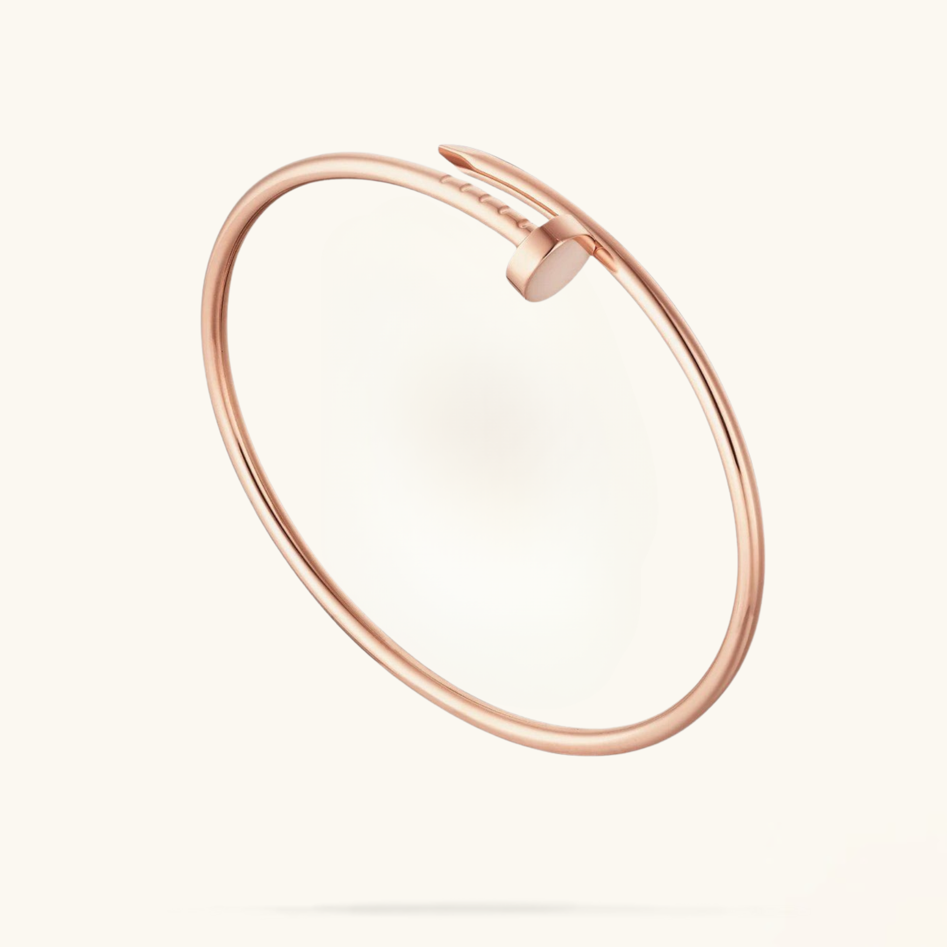 SPIKE | Armband aus Roségold, dünn