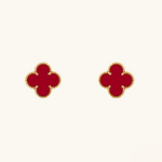 KLEEBLATT | Rote Ohrringe