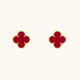 KLEEBLATT | Rote Ohrringe