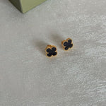 Clover Ohrringe Schwarz