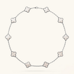 KLEEBLATT | 10 Motive Silber Halskette