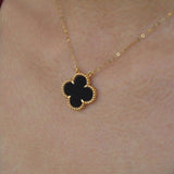 Clover Halskette Schwarz