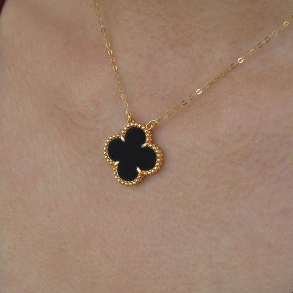 Clover Halskette Schwarz
