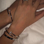 Elegance Nagelarmband in Silber