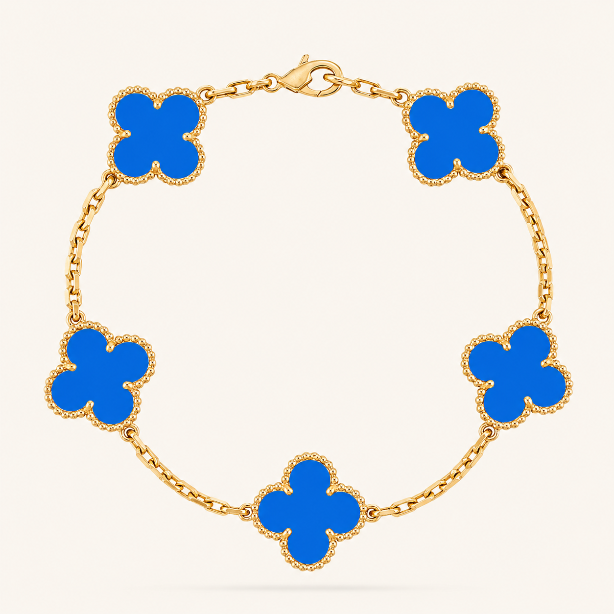 KLEEBLATT | Blauer Armband
