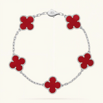 Clover Armband Rot