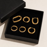 Zeitloses Gold-Hoops-Bundle