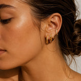 Zeitloses Gold-Hoops-Bundle