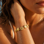 Muschel Charm Armband