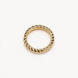 Skulptierter Twist Goldring