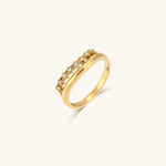 Adeline Schmaler Ring in Gold
