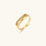 Adeline Schmaler Ring in Gold
