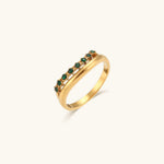 Adeline Schmaler Ring in Gold