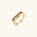 Adeline Schmaler Ring in Gold