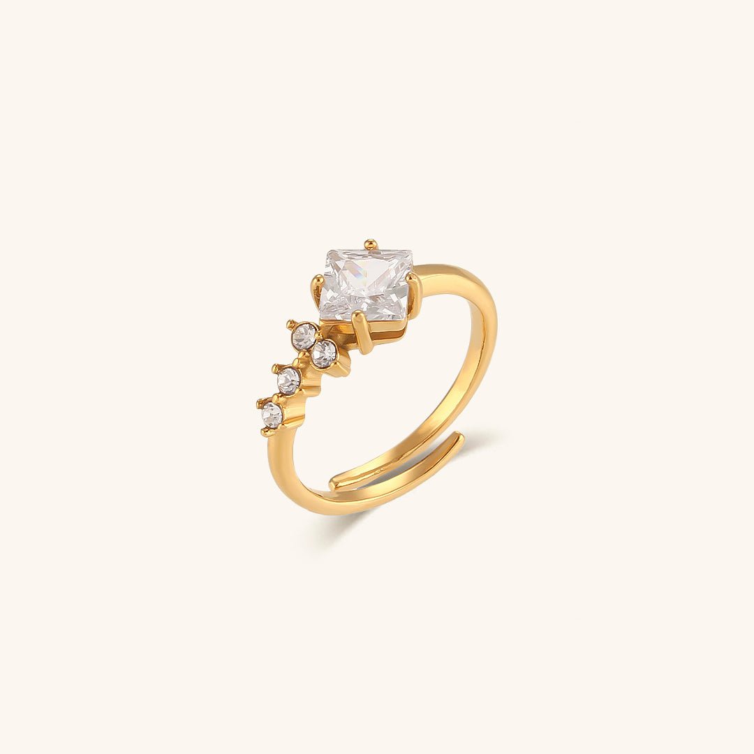 Alaia Glitzernder Ring in Gold