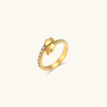 Amaryllis Schimmernder Ring in Gold