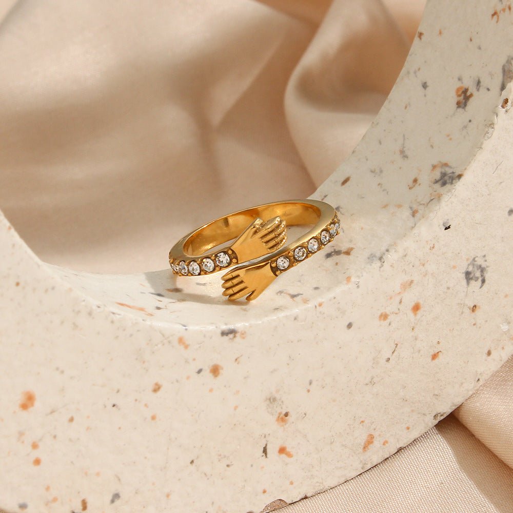 Amaryllis Schimmernder Ring in Gold