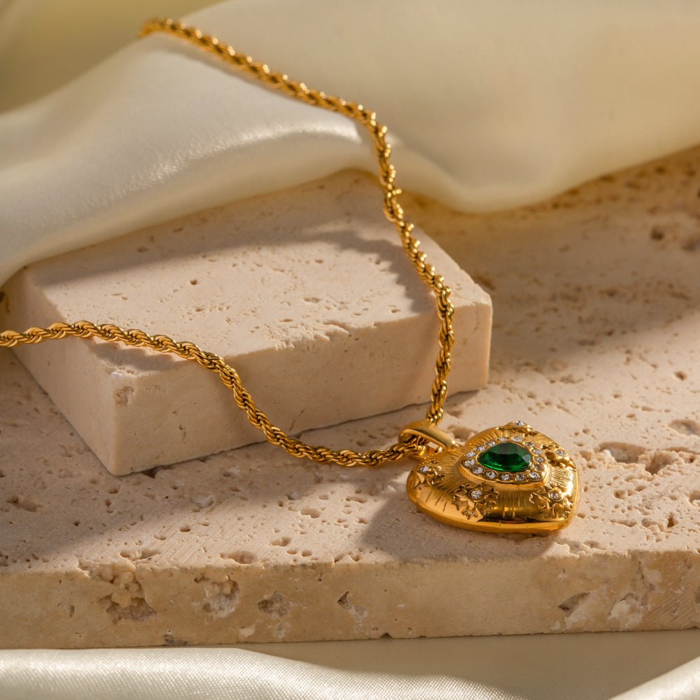 Caelus Herzhalskette in Gold