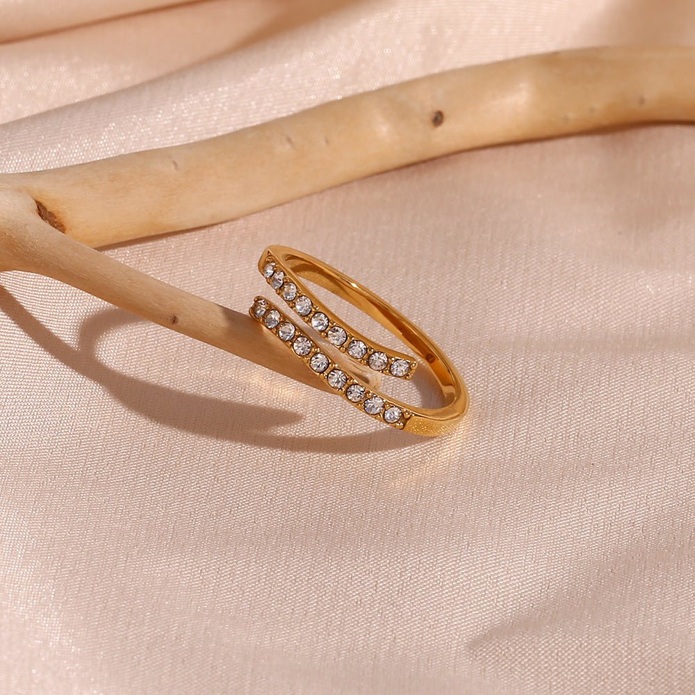 Celestine Offener Ring in Gold