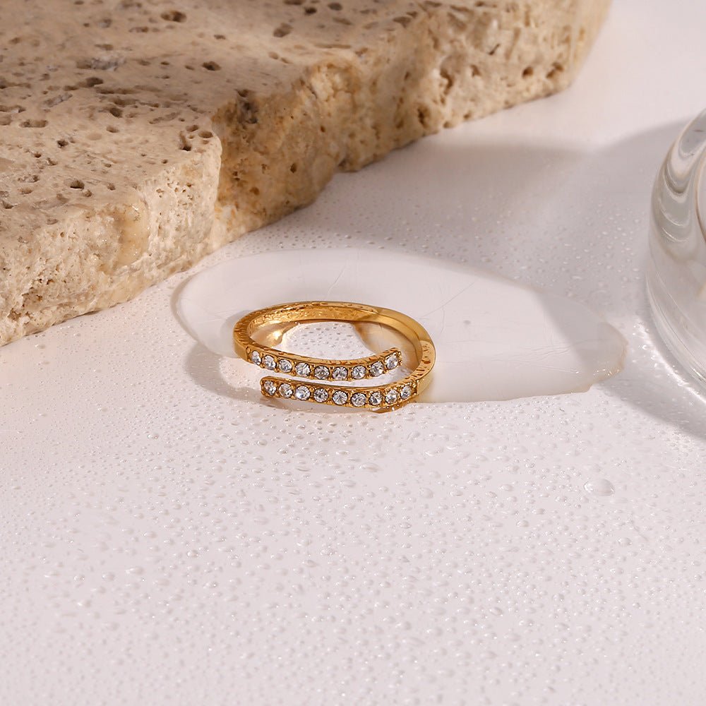 Celestine Offener Ring in Gold