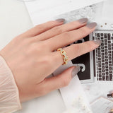 Chloe Offener Ring in Gold