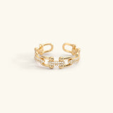 Chloe Offener Ring in Gold
