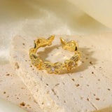 Colleen Schmetterlingsring in Gold