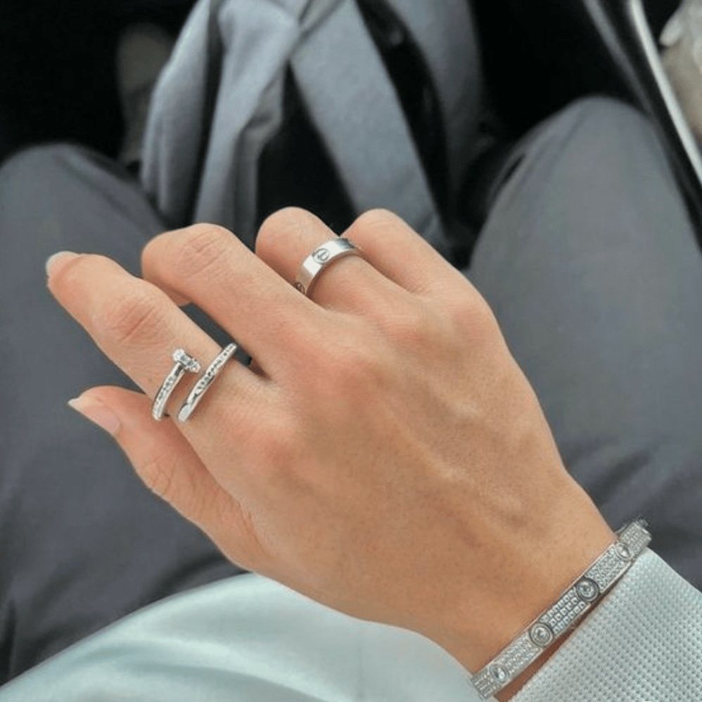 Eternity Link Deluxe Armband in Silber