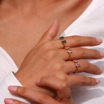 Fedilia Edelsteinring in Gold