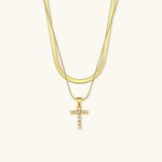 Fiona Initialenhalskette in Gold