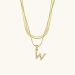 Fiona Initialenhalskette in Gold