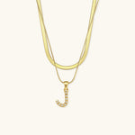 Fiona Initialenhalskette in Gold