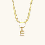 Fiona Initialenhalskette in Gold
