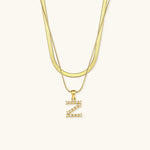 Fiona Initialenhalskette in Gold