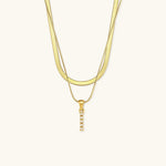 Fiona Initialenhalskette in Gold