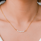 Fleur Perlenhalskette in Gold