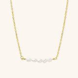 Fleur Perlenhalskette in Gold