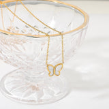 Flutterby Schmetterlingshalskette in Gold