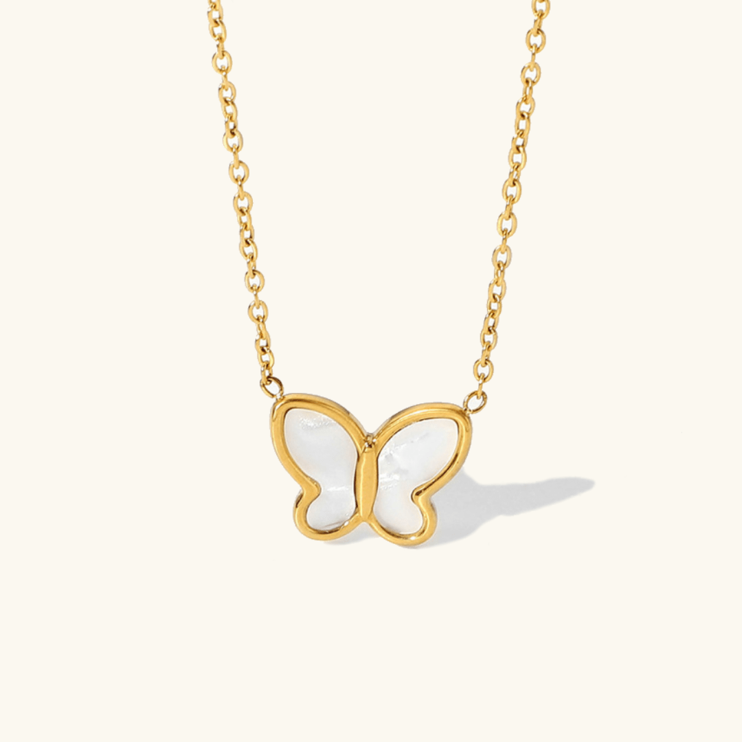 Flutterby Schmetterlingshalskette in Gold